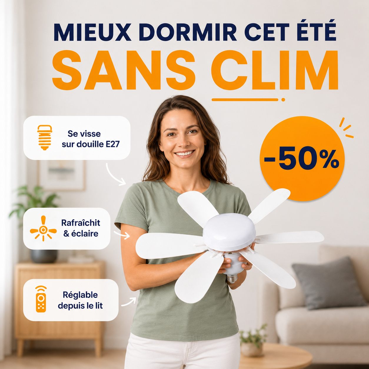 Ventilateur de plafond